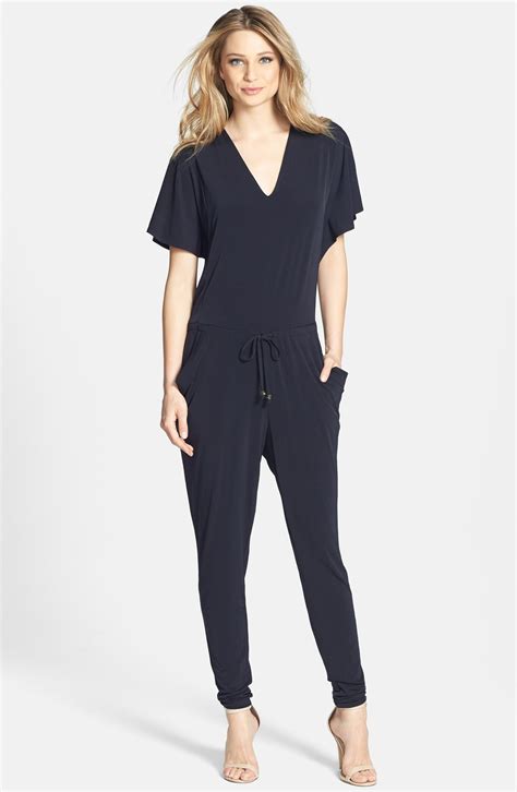 michael kors flutter sleeve jumpsuit|Michael Kors denim jumpsuit.